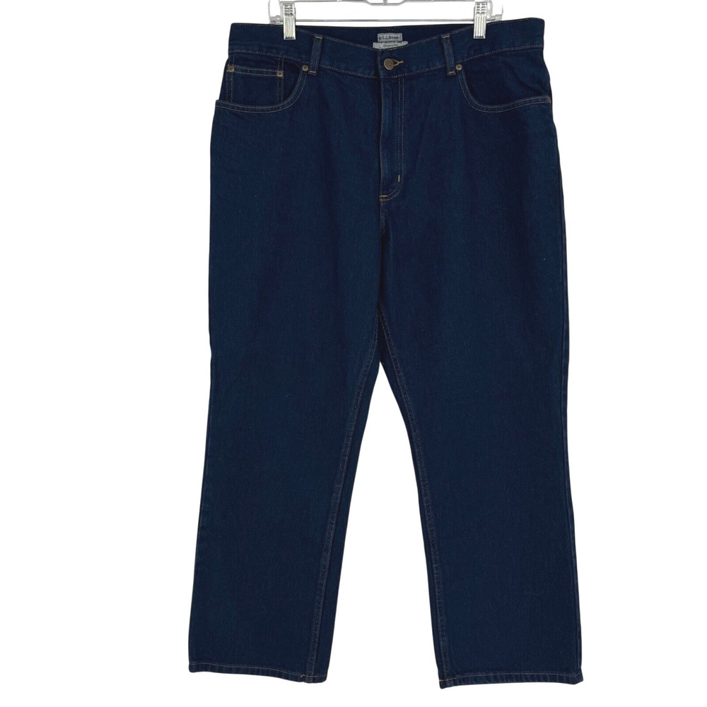 L.L. Bean  Original‎ Fit Jeans 100% Cotton Dark Wash Denim Women's Size 18P